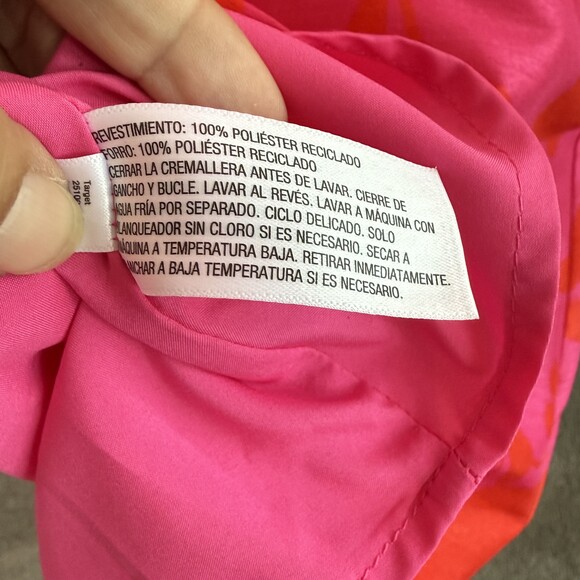 Kate Spade x Target Pink Red Floral Peplum Midi Dress Women’s Size 8 NWT - Picture 11 of 15